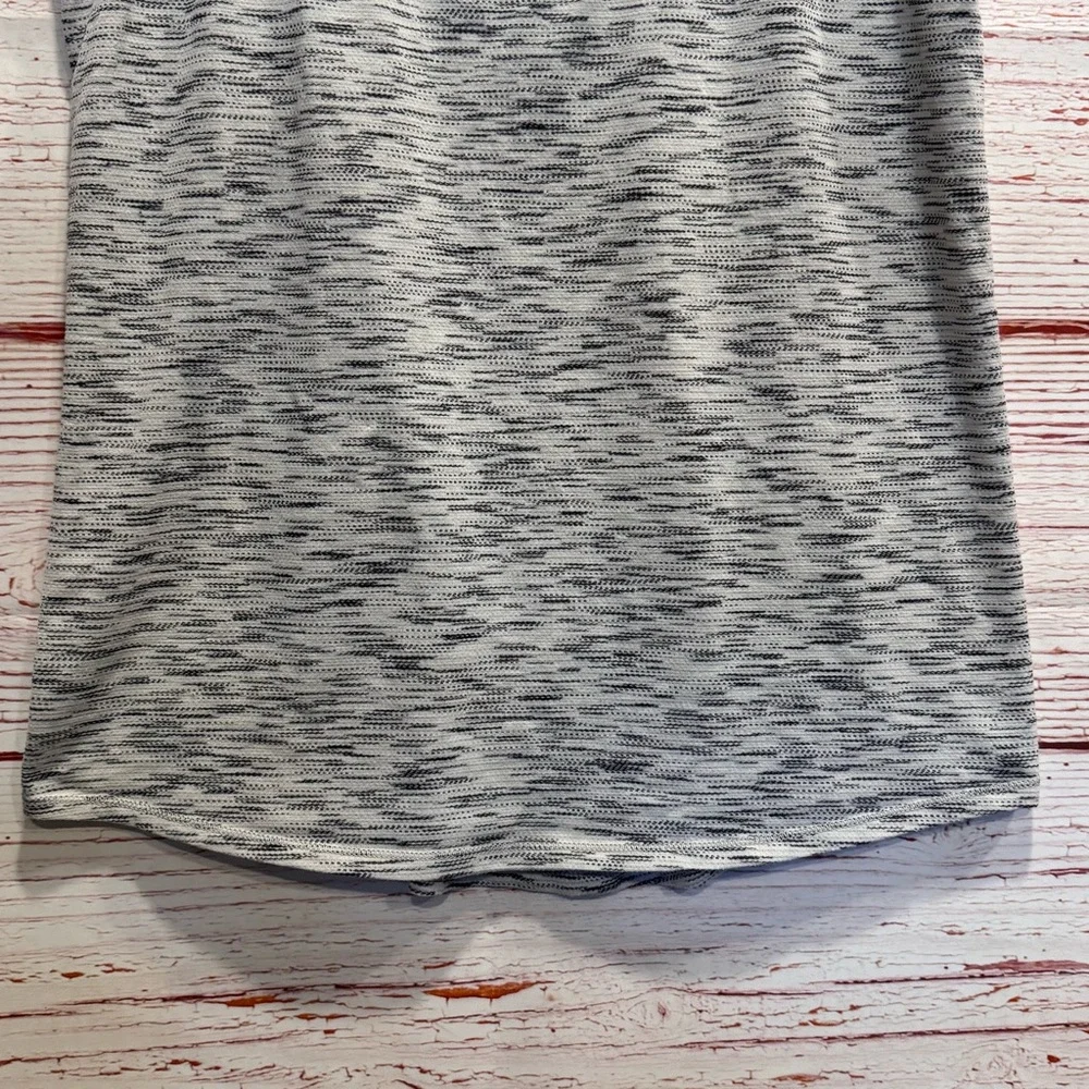 Lululemon Our Sport Tank in Tiger Space Dye Black White Sz 8